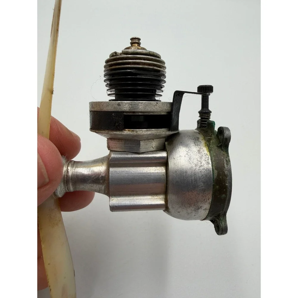 Vintage Cox .049 Model Airplane Glow Engine Made in USA with Propeller